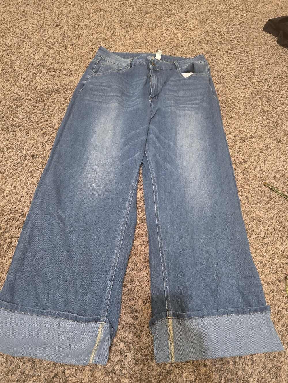 Wide Leg Women's Jeans in Light Blue - Halara